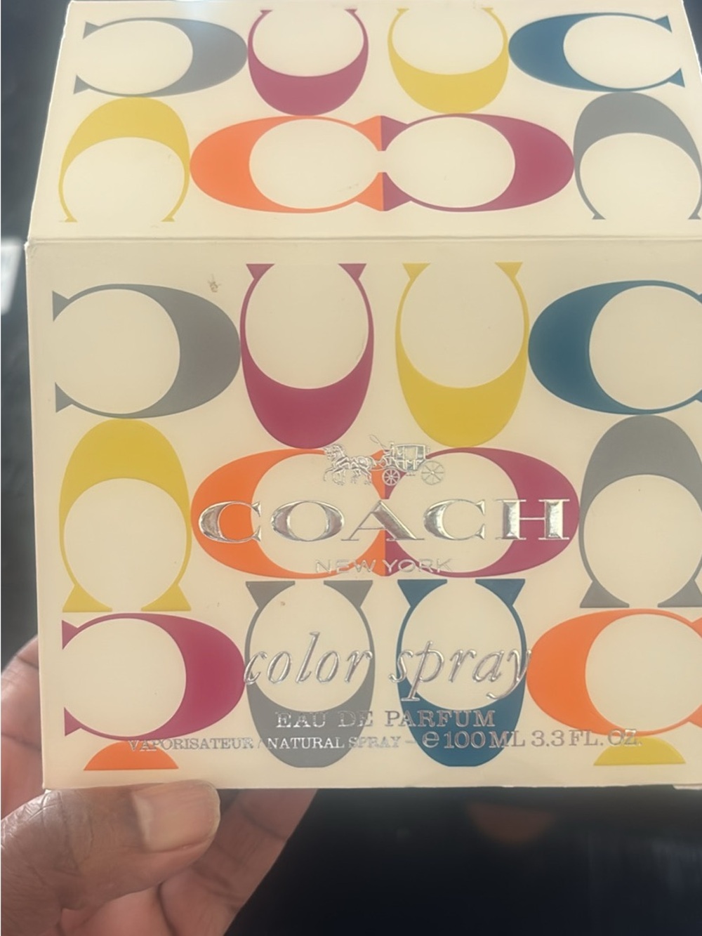 Coach Color Spray Perfume — White with Multicolor Accents